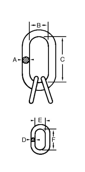 Image of Cam-Alloy Oblong, Master Link Sub-Assemblies - Campbell